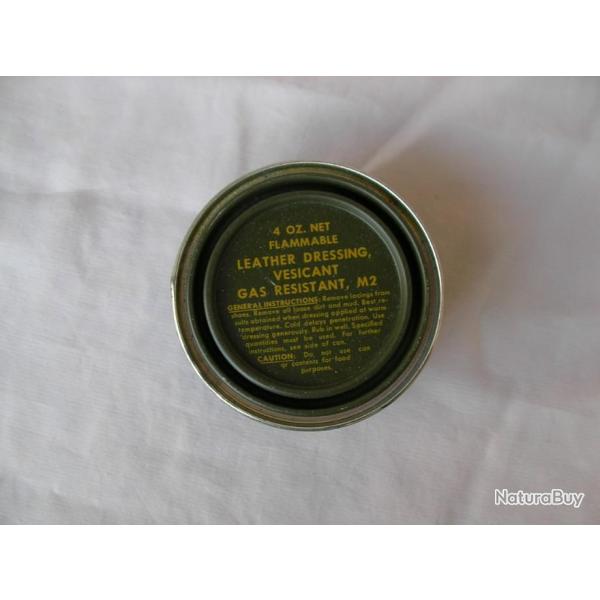 WW2/POSTWAR BOITE A GRAISSE POUR PROTECTION CHAUSSURES AMRICAINES NEUVES DE STOCK 2