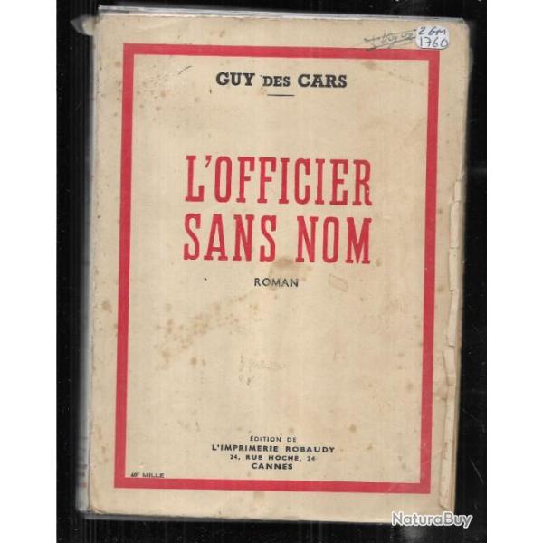 L'officier sans nom de Guy Des cars