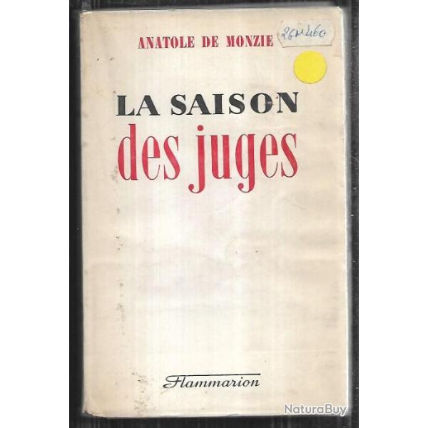 la saison des juges d'anatole de monzie