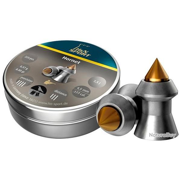 Plombs HN Hornet 0,62G pointe jaune laiton