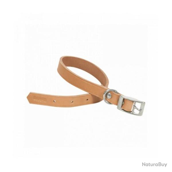 BF24 - Collier pour chien en cuir naturel 55cm