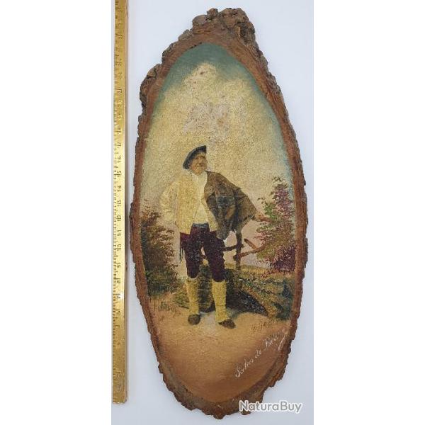 Peinture sur bois (Pays basque).