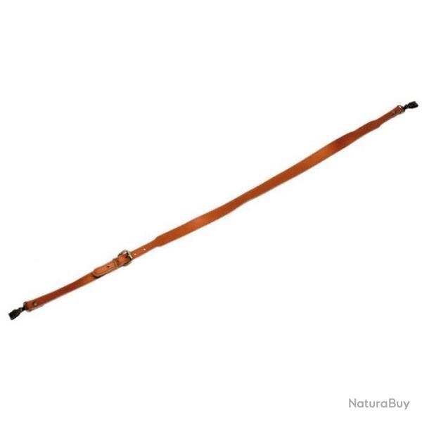 Bretelle Plate pour Fusil Januel Croute Grasse Piqu�e avec Mousqueton