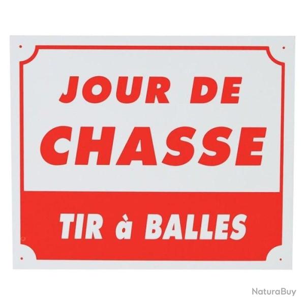 Panneau de signalisation Alu Januel Jour de chasse tir � balle