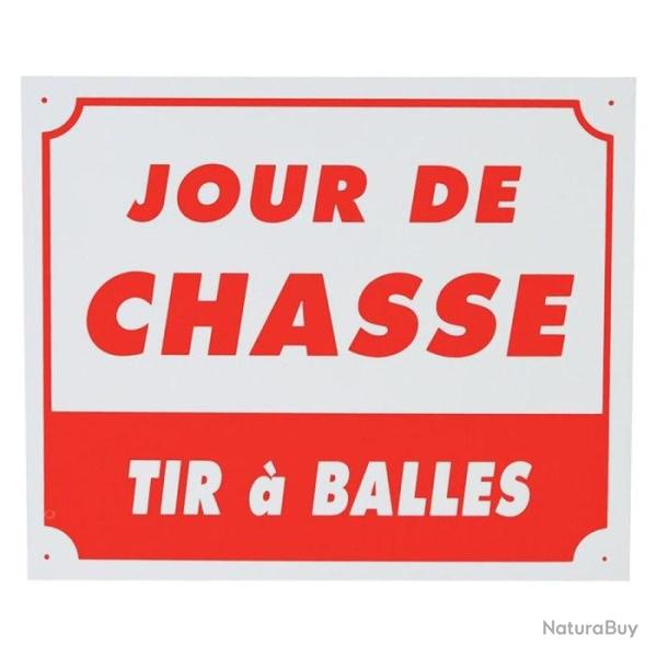 Panneau de signalisation Januel Jour de chasse tir � balle Akylux - 2