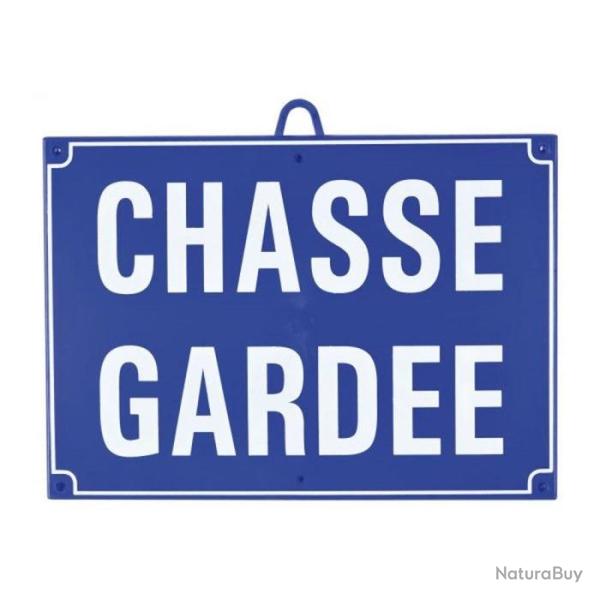Panneau de signalisation Januel Chasse gard�e - Bleu