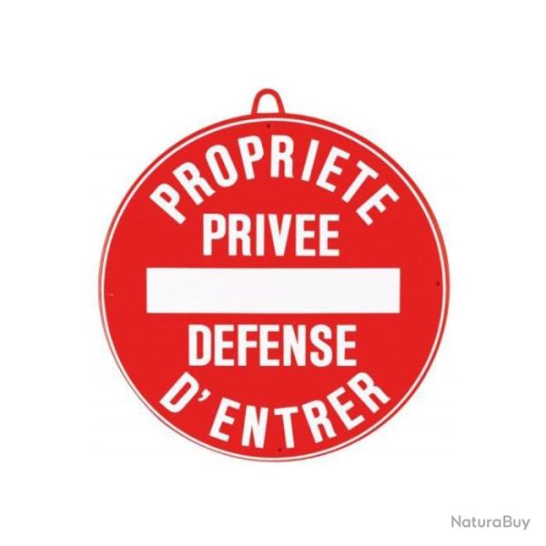 Panneau de signalisation Januel Propri�t� priv� d�fense d'entrer - Dia
