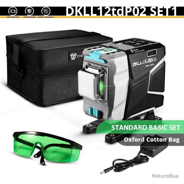 Niveau Laser Rotatif 360 Auto Nivelant 3D 12 Lignes -DKLL12TDP02 SET1 20260729082511