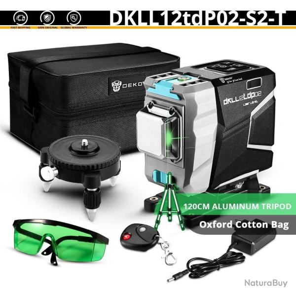 Niveau Laser Rotatif 360 Auto Nivelant 3D 12 Lignes -DKLL12TDP02 SET2T 20260729082511