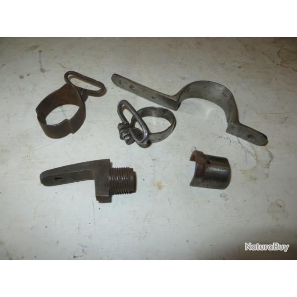 Lot de pi�ces d�tach�es diverses pour armes anciennes