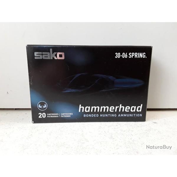 x20 balles Sako HAMMERHEAD cal.30-06spr 180gr