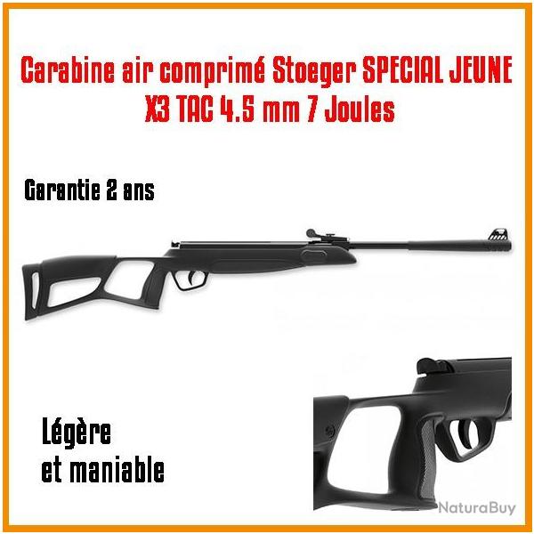Carabine air comprim� Stoeger SPECIAL JEUNE X3 TAC 4.5 mm 7 jOULES