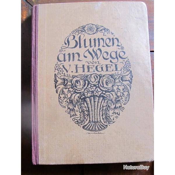 Superbe gros ouvrage : BLUMEN am WEGE de V. HEGEL 1926