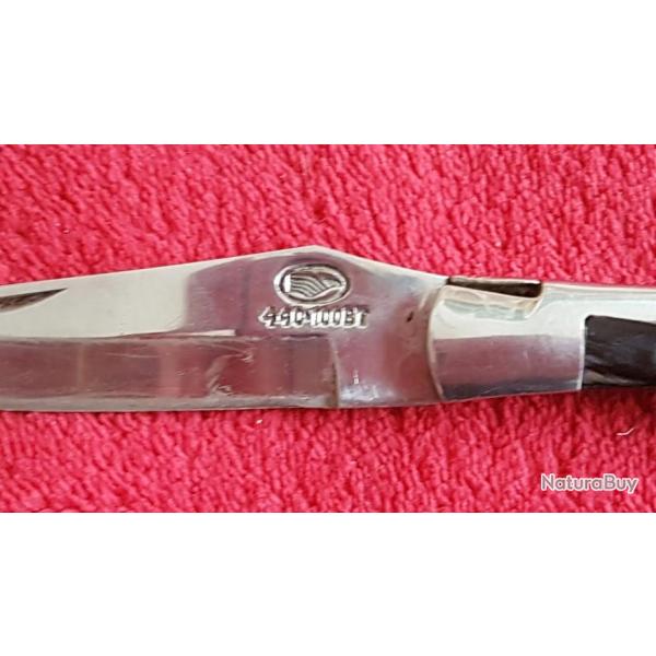 Couteau pliant type Laguiole 440-100BT t�te d'aigle.