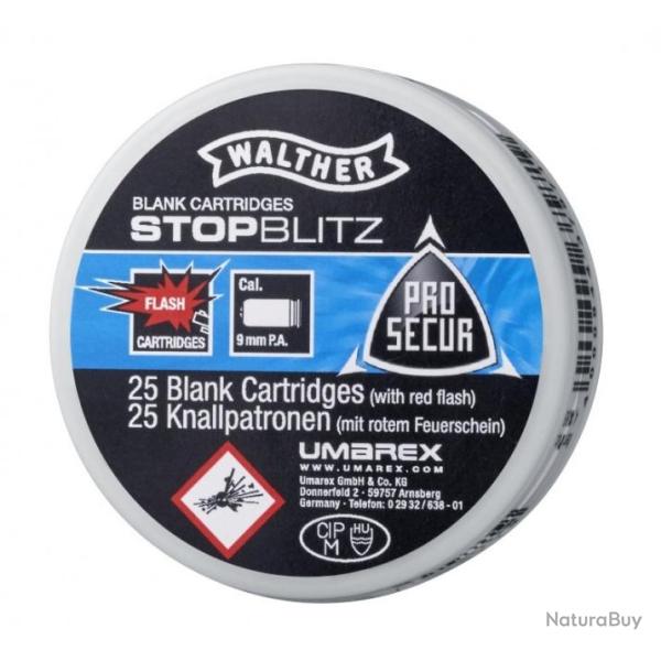 Cartouches  Stopblitz flash  Cal. 9 mm PAK Pistolet