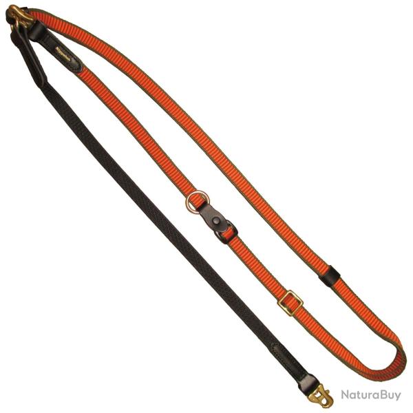 Laisse bandoulli�re "Grip" (Couleur: orange/olive)