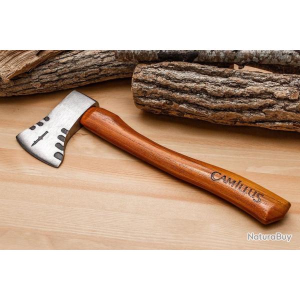 Hachette Hache Camillus Teca Hatchet Manche en Teak Lame Acier Carbone 1045 Made In Colombia CM19360