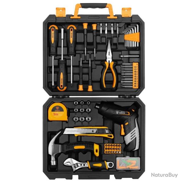 Boite a Outils Qualite Pro en Malette pour la Maison Voiture Bricolage-Kit  113pcs 20260729082511