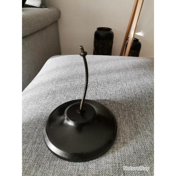 Socle ancien bois mtal noir prsentation maquette modle rduit