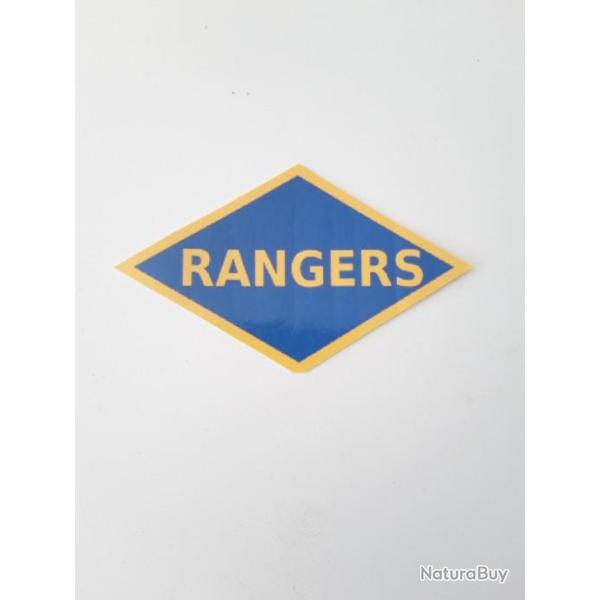 AUTO-COLLANT DES "RANGERS" U.S.