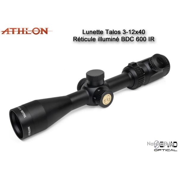Lunette ATHLON Talos 3-12x40 - R�ticule BDC 600 IR