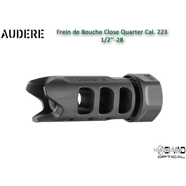 Frein de bouche AUDERE Close Quarter noir Cal.223 - 1/2x28