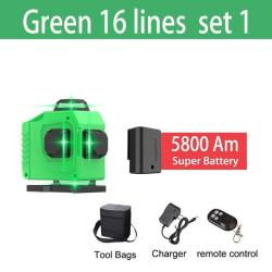 Niveau Laser 4D Rotatif 360 Auto Nivelant 16 lignes-Vert Set 1 20260729082508