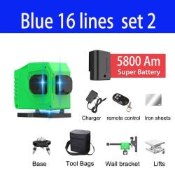 Niveau Laser 4D Rotatif 360 Auto Nivelant 16 lignes-bleu Set 2 20260729082508