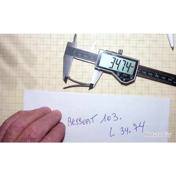 Ressort d'armes de collections n�103. L34.74