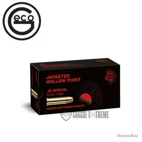 50 Munitions GECO Cal 38 Special 158gr JHP
