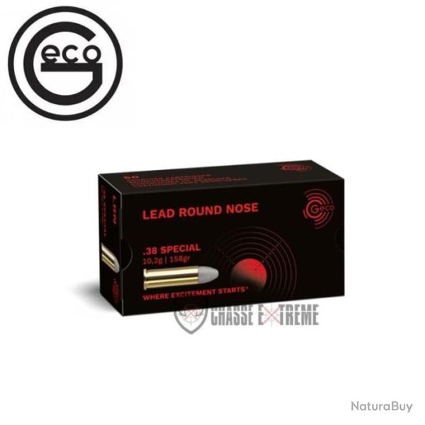 50 Munitions GECO Cal 38 Special 158gr LRN