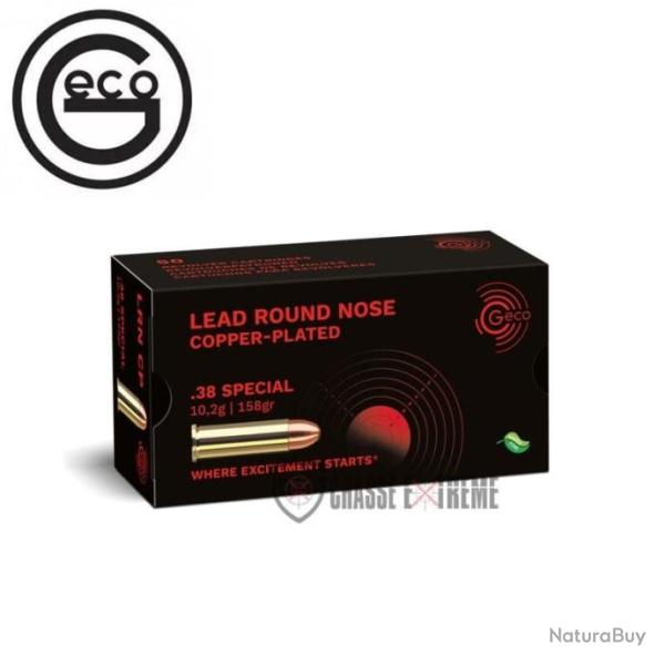 50 Munitions GECO cal 38 Special 158gr LRNCP