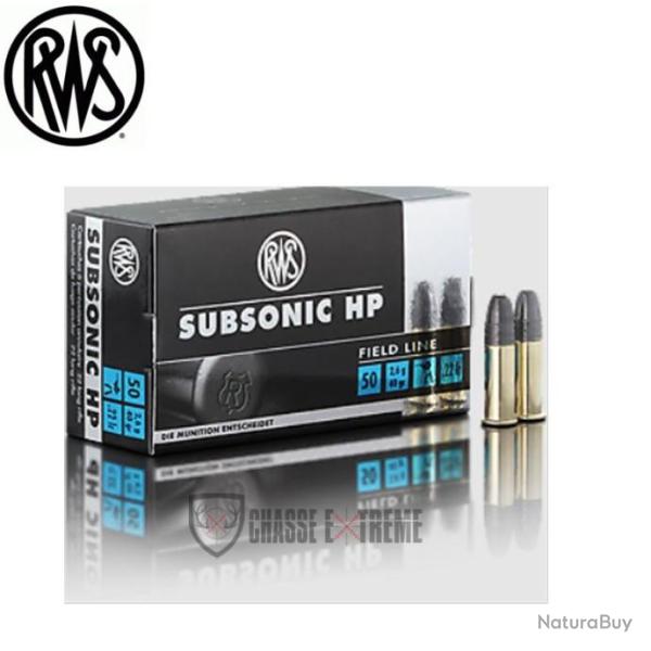 50 Munitions RWS Subsonic Cal 22 Lr 40gr HP