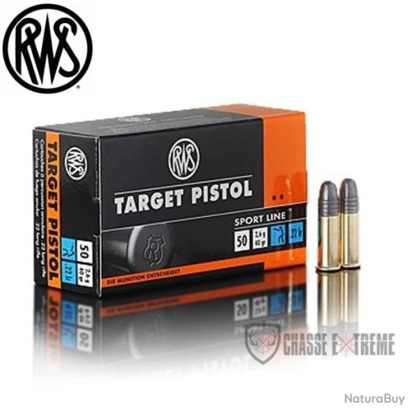 50 Munitions RWS Target Pistol Cal 22 Lr 40Gr LRN
