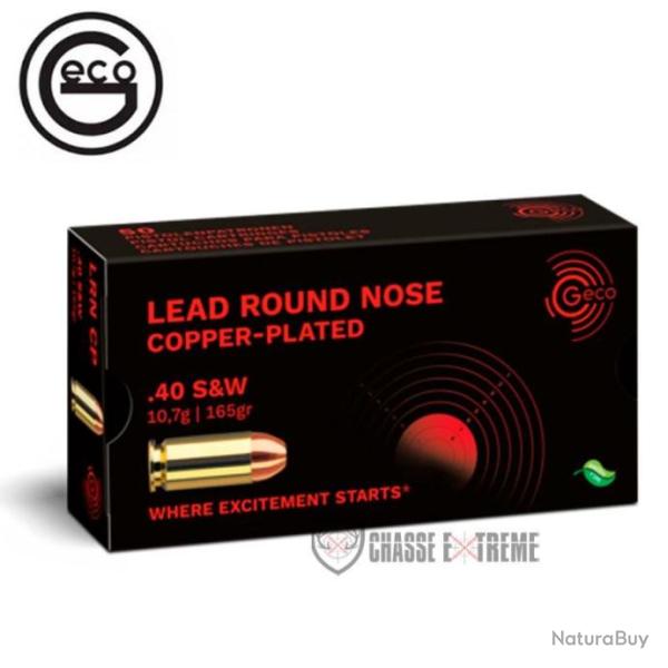 50 Munitions GECO Cal 40 S&W 165gr LRN