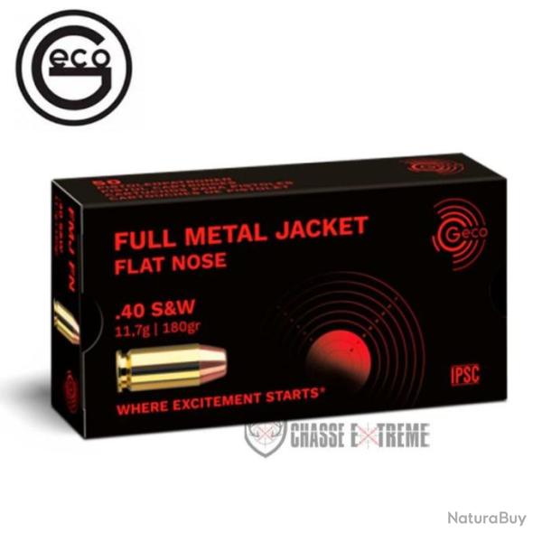 50 Munitions GECO cal 40 S&W 180gr FMJ