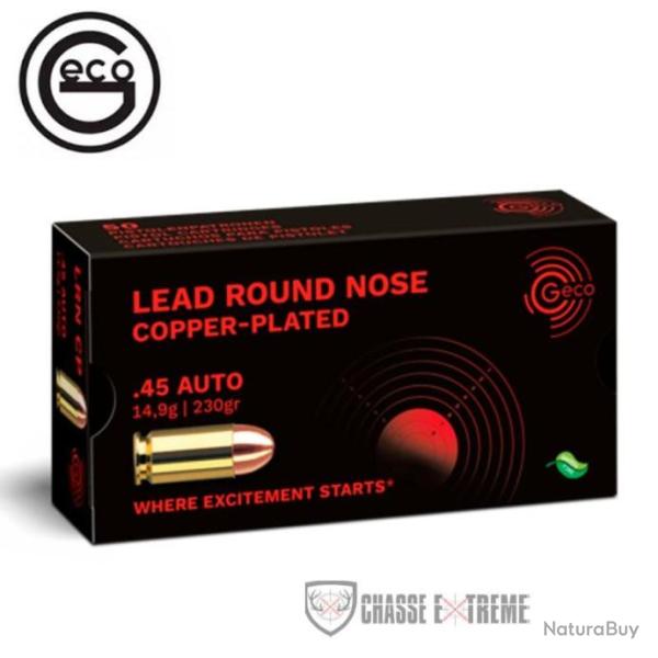 50 Munitions GECO Cal 45 Auto 230gr LRN