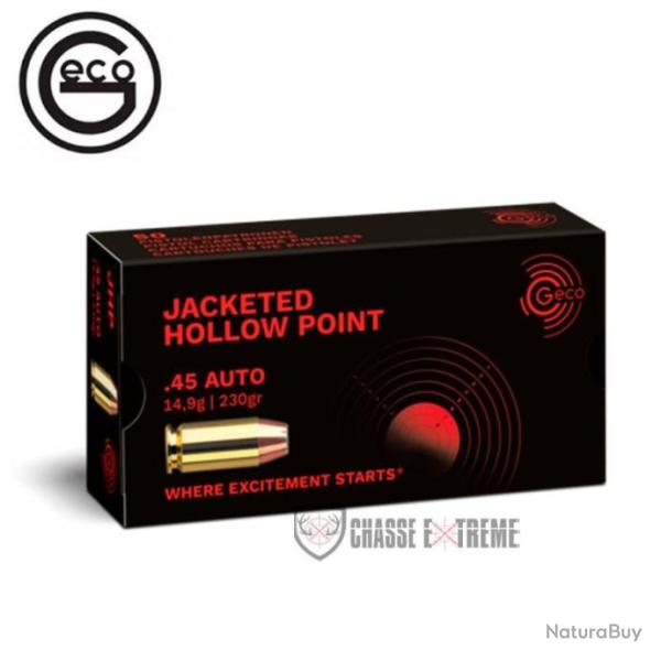 50 Munitions GECO cal 45 Auto 230gr JHP