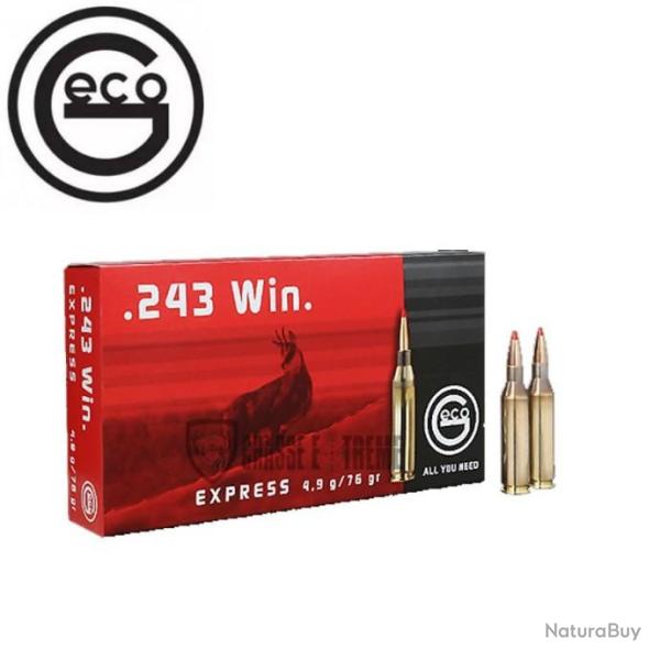 20 Munitions GECO Cal 243 Win 76Gr Express