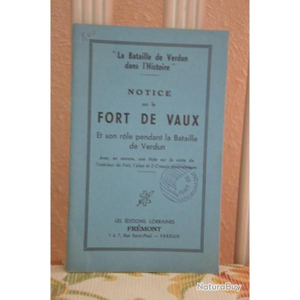 Petit livret "la bataille de Verdun dans l'Histoire - le Fort de Vaux