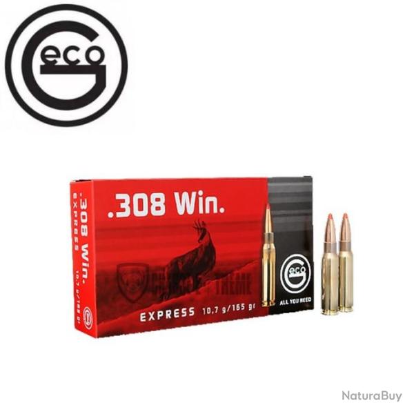 20 Munitions GECO Cal 308 Win 165Gr Express