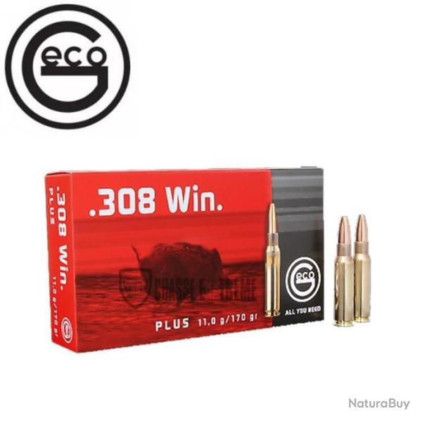 20 Munitions GECO cal 308 Win 170Gr Plus