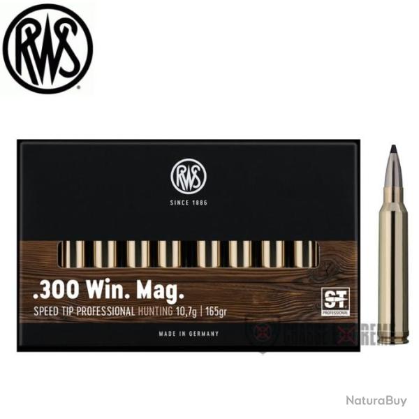 20 Munitions RWS Cal 300 Win Mag 165gr Speed Tip Pro