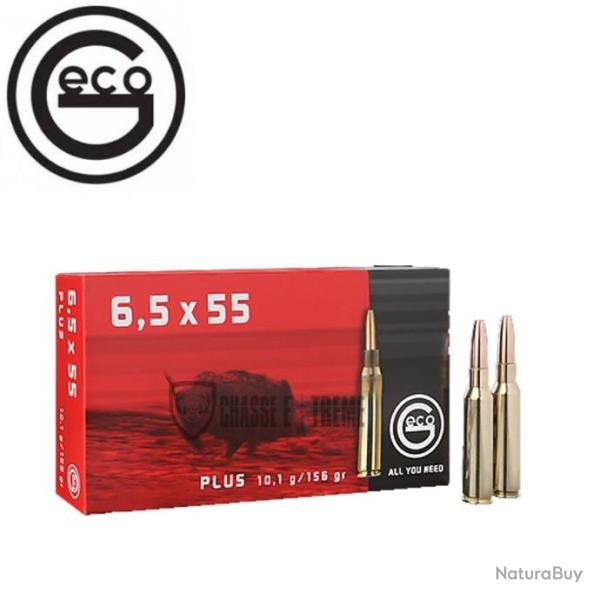 20 Munitions GECO cal 6,5x55 SE 156Gr Plus