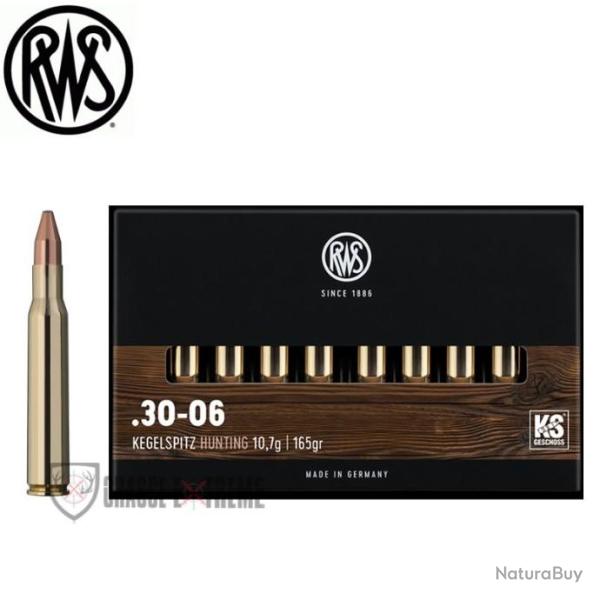 20 Munitions RWS Cal 30-06 Sprg 165gr KS