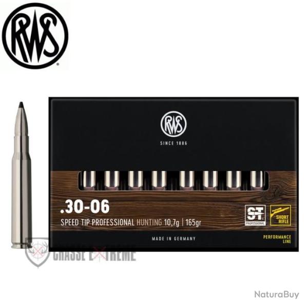 20 Munitions RWS Cal 30-06 Sprg 165gr Speed Tip Pro Short Rifle