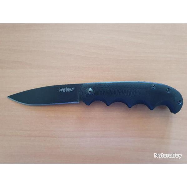 Couteau KERSHAW AM-5 - Lame 89mm - Manche G10/acier - Clip
