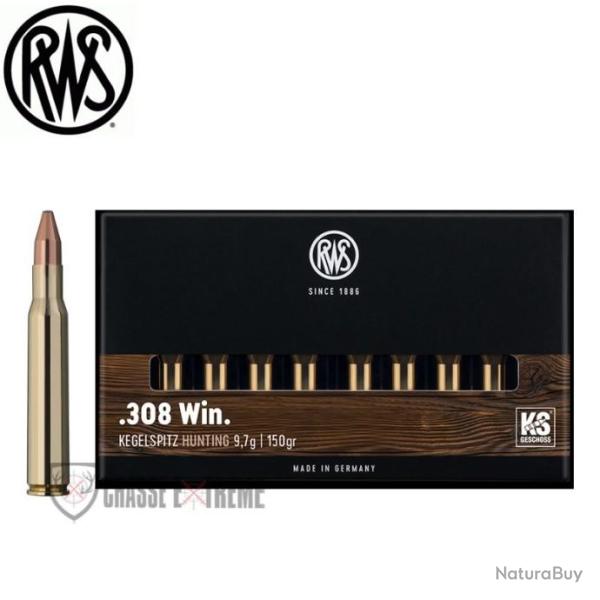 20 Munitions RWS Cal 308 Win 150gr KS
