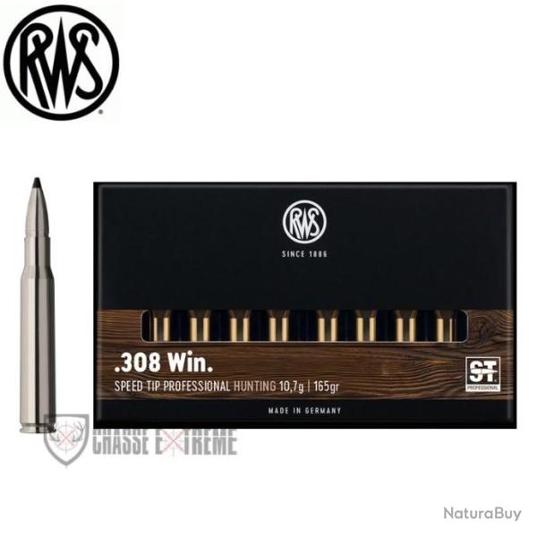20 Munitions RWS Cal 308 Win 165gr Speed Tip Pro