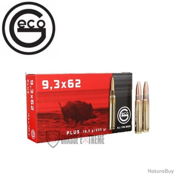20 Munitions GECO Cal 9.3x62 255Gr Plus